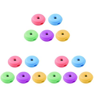 Zerodeko 15 Pcs Turtle Cable Winder Organizer, Colorful, TPR, Turtle-shaped, Playful, Phone Charger Stand, Cable Organizer