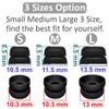 12 Pairs Double Flange Compatible with Beats Fit Pro Ear Tips Buds, S/M/L 3 Size Replacement Noise Reduce Silicone Wing Eartips Earbuds Earplug Fit in Case for Beat Fit Pro - Black view 4