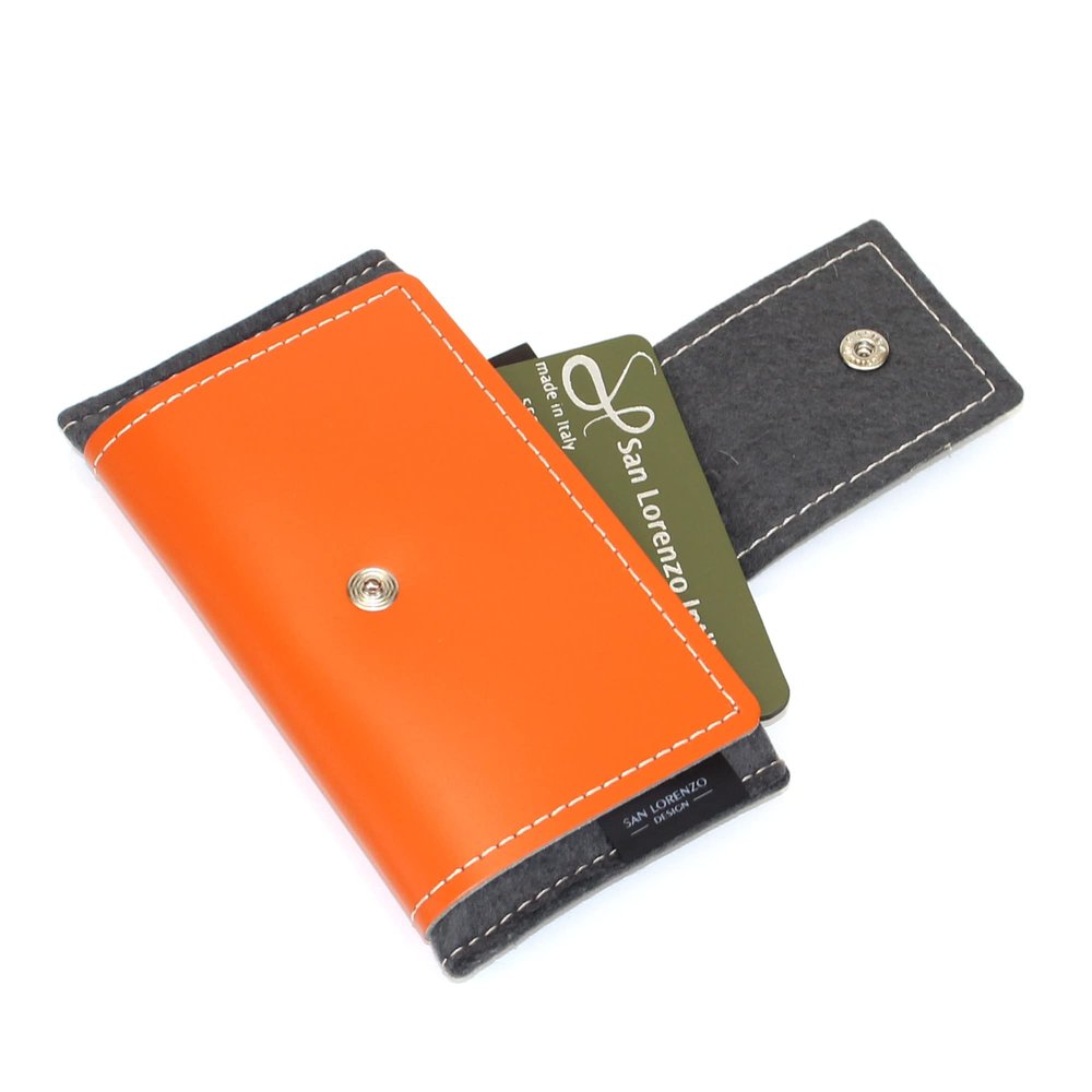 iPod Touch Sleeve, Small Device Holder, Wallet (Orange)