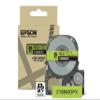 Epson LABELWORKS 218BMGPX Genuine PET (Polyester) Tape Cartridge - Black on Matte Green Designer Craft Label Maker Tape - 3/4" (18MM) Wide, 26' view 1