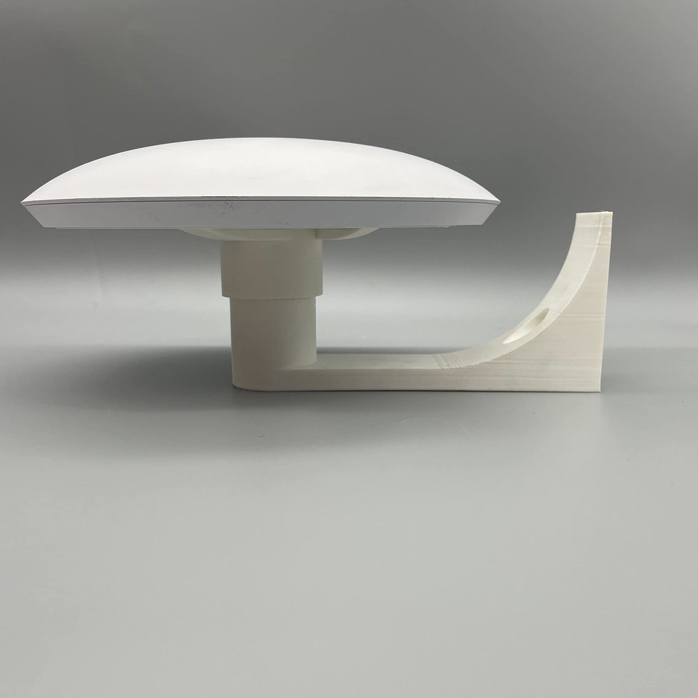 Horizontal Wall Mount Compatible with Unifi Ubiquiti U6-LR-US, U6-Pro-US, UAP-AC-PRO, UAP-AC-HD, UAP-AC-SHD White