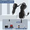 MEIRIYFA Dash Cam Power Cable, Dash Cam Charger Mini USB, QC3.0 Fast Vehicle Car Charger with Dual USB Ports for Various Models of Car DVR, Navigator, Early Warning (11.5FT) view 4