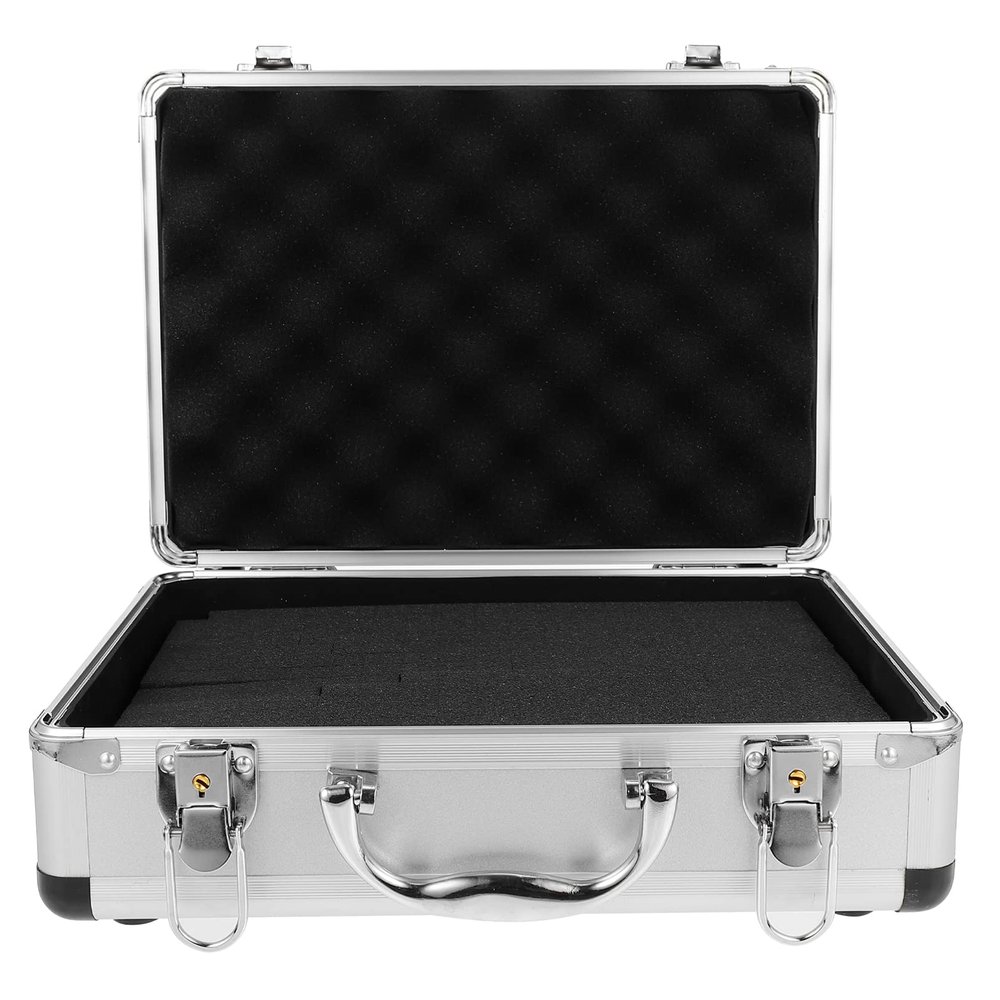 1pc Box Tool Storage Box Tool Storage Code Suitcase Tool Storage Organizer Aluminum Alloy Tool Suitcase Tool Carrying Tool Storage Container Tool Organizer