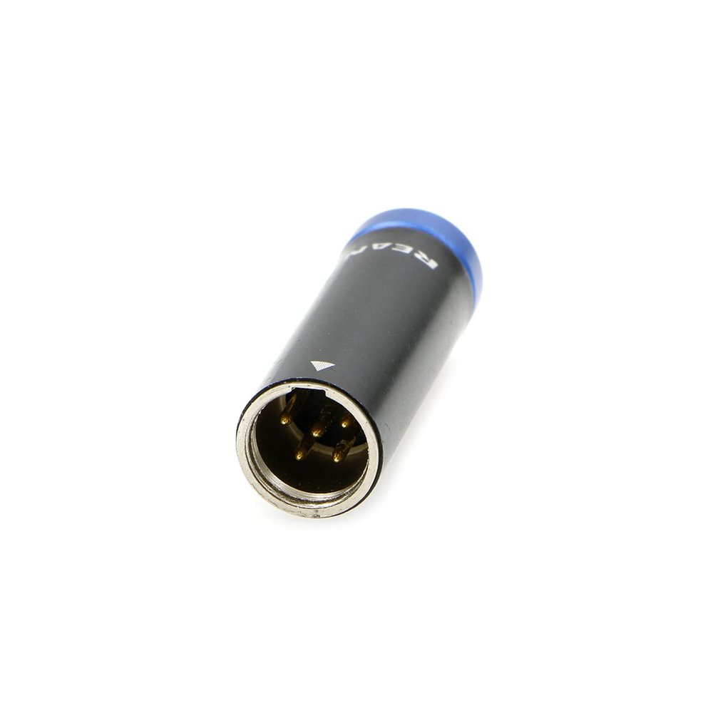 Alvins TA5M 5 Pin Male Connectors Circle Plug for Lake Recorders(Blue)