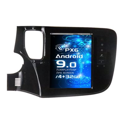 MOOKAKA Car Stereo for Mitsubishi Outlander 2014-2019,IPS Touchscreen,DSP,Apple Carplay Android Auto,WiFi & GPS Navigation,PX6,Bluetooth 5.0,Backup Camera(4+32G)