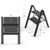elfinrm 2 Step Ladder, Aluminum Folding Step Stool with Anti-Slip view 4
