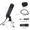 MSUDGH USB Microphone with Tripod Stand Mute Button Latency-Free, Computer Microphone for Video Conference view 2