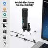 MSUDGH USB Microphone with Tripod Stand Mute Button Latency-Free, Computer Microphone for Video Conference view 4