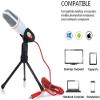 MSUDGH Microphone for Computer Computer Microphone,Condenser Broadcast Microphone with Stand for PC Computer Phone Conference Call,Live Stream view 2