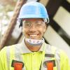 Universal Hard Hat Chin Strap with Black Elastic Strap and Chin Cup Adjustable Hard Hat Strap Professional Tools view 2
