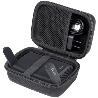 Aenllosi for GL.iNet GL-AXT1800 (Slate AX)/GL-MT3000 (Beryl AX)/GL-A1300/GL-SFT1200 Travel Router Hard Case, Black (Case Only)