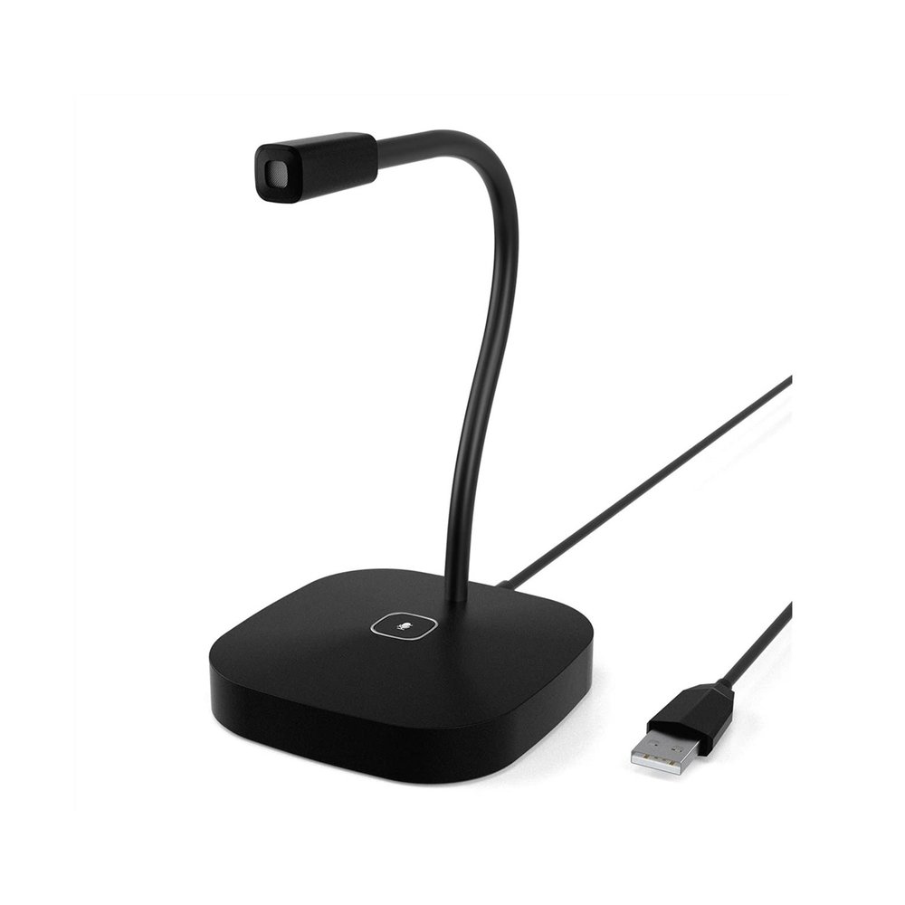 MSUDGH USB Microphone, Plug & Play Gaming Mic, Microphone for Streaming with Mute Button, Ideal for Gaming, Meetings (Black)