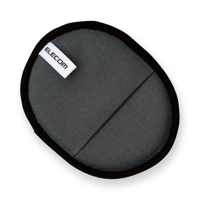Elecom KCT-SC001BK LCD Cleaner, Cleaning Cloth, Microfiber, Glove Type, Compact, Washable, Reusable, Hook Hanging, Name Tag, Black