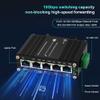 Centopto Mini Industrial 5 Ports Gigabit PoE Switch - Hardened RJ45 10/100/1000Mbps 802.3at 30W/Port Ethernet Din Rail Mount PoE+ Unmanaged 10Gbps Switching Capacity view 2