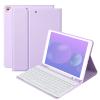 BQSS for iPad 9th Generation Case with Keyboard 10.2 Inch, Detachable Wireless Bluetooth Keyboard Case with Pencil Holder for iPad 9th/8th/7th, for iPad Air 3rd Gen/Pro 10.5 inch (Purple) view 1