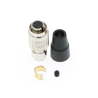 Alvins Hirose Connector HR25-7TP-8S 8 Pin Female Plug for GIGE Camera| IDS Camera| CCD Camera(8Pin, Female)
