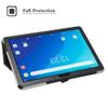 Bige 10.1 inch Tablet Case (2022) for Onn, PU Leather Folio Stand Cover, Black view 3