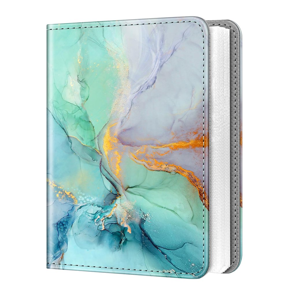 Fintie Instax Mini Photo Album for 2x3-Inch Film - 104 Pockets Small Albums for Fujifilm Instax Mini 12/11/99/40/7+/EVO/LiPlay/Link 3-2-1 Instant Camera/Polaroid Hi-Print Printer, Emerald Marble