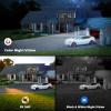 Allweviee 2Packs Solar Security Outdoor WiFi Camera, Pan Tilt 355 View IP65 Waterproof Rechargeable Wireless Battery Powered 2K 3MP PTZ Camera with PIR, Color Night Vision,2-Way Talk, 4dbi Antenna view 3