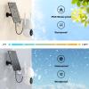 Allweviee 2Packs Solar Security Outdoor WiFi Camera, Pan Tilt 355 View IP65 Waterproof Rechargeable Wireless Battery Powered 2K 3MP PTZ Camera with PIR, Color Night Vision,2-Way Talk, 4dbi Antenna view 4
