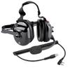 Behind The Head Style Racing Two Way Radio Headset with 2-Pin to 5-Pin Coil Cord Cable for Kenwood, Baofeng, Retevis Walkie Talkie view 1