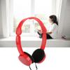 Yoidesu Wired Headset for Kids, Foldable Stereo Headphones with Microphone, 3.5mm Jack On Ear Headset for Cellphones Computer(Red) view 4
