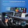 [2.5K Front Camera+64G TF Card] Wireless Carplay/Android Auto Portable Car Radio with 9.3" HD Touchscreen Dash Cam, Front/Rear View Camera Stereo Receiver Bluetooth FM Transmitter AUX view 3