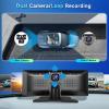 [2.5K Front Camera+64G TF Card] Wireless Carplay/Android Auto Portable Car Radio with 9.3" HD Touchscreen Dash Cam, Front/Rear View Camera Stereo Receiver Bluetooth FM Transmitter AUX view 4