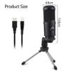 MSUDGH USB Microphone Condenser Microphone is Suitable for PC Computer Laptop Recording Studio Singing Game Streaming view 2