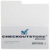 10 CheckOutStore White Plastic Record Dividers 7 1/2 x 8 for 7" Vinyl 45 RPM view 1