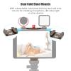 Andoer Universal Tablet Tripod Stand Aluminum Alloy Tablet Stand 108-242mm Adjustable Clamp Width with Double Cold Skate Holder Hole Replacement view 3