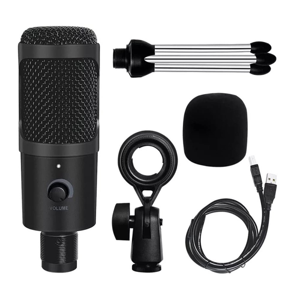 MSUDGH BM800 Condenser Microphone is Suitable for Laptop Computer Professional USB Microphone with Headset Game Live Broadcast