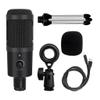 MSUDGH BM800 Condenser Microphone is Suitable for Laptop Computer Professional USB Microphone with Headset Game Live Broadcast view 1