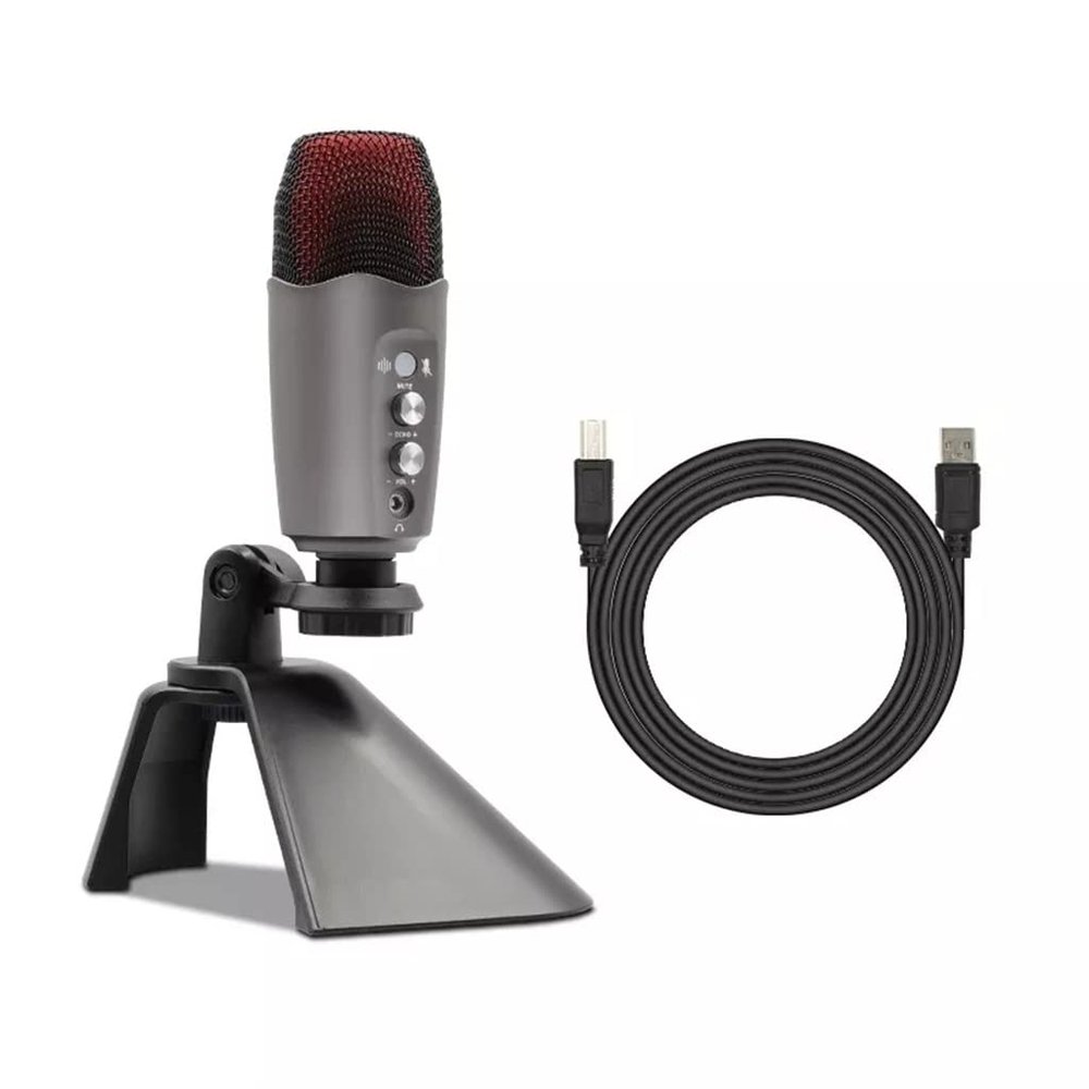 MSUDGH Recording RGB Condenser Microphone is Suitable for Laptop Professional USB Microphone for Game Live Broadcast