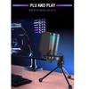 MSUDGH USB Microphone for Game Streaming, with Pop Filter Shock Mount and Gain Control, Condenser Microphone for Laptop/Computer view 3