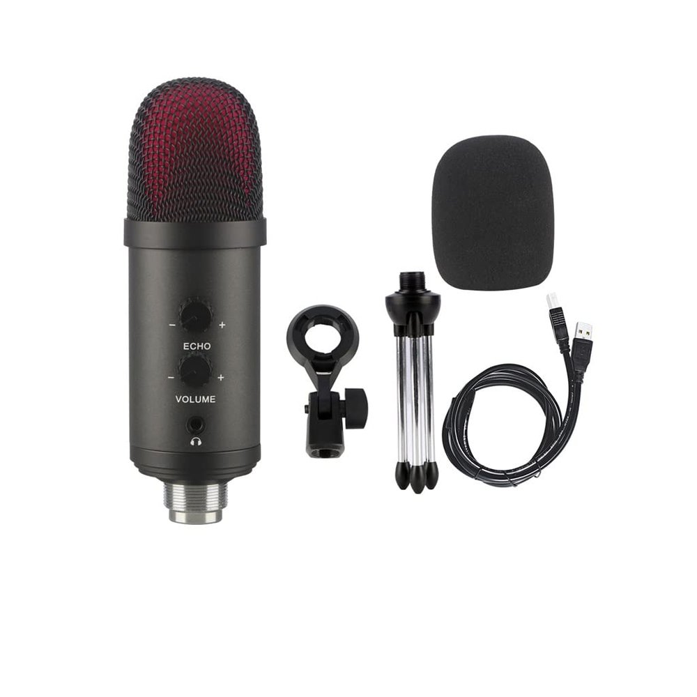 MSUDGH BM900 USB Microphone for Recording/Streaming/Gaming, Professional Microphone for PC/Laptop, Voice Volume Control