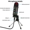 MSUDGH BM900 USB Microphone for Recording/Streaming/Gaming, Professional Microphone for PC/Laptop, Voice Volume Control view 2