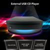 Xglysmyc External USB Car Universal CD Player,Vehicle CD Player for Car via USB Radio Connection Portable CD Player for Car Android Navigation with USB Port-Plug and Play view 2
