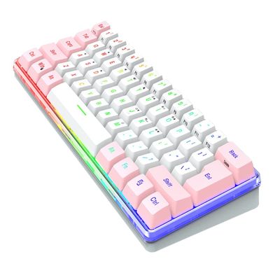 Mobestech 61 Key Keyboard Waterproof Keyboard Gaming Keyboard Mini Gaming Stuff Keyboard Small RGB Mechanical Keyboard USB Keyboard Gaming Keyboard Wired Keyboard Gaming Keyboard Mechanical