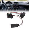 Qiilu Bluetooth Audio AUX Cable, Car Stereo Bluetooth 5.0 AUX Adapter Audio Cable Replacement for Mondeo 2005 6000 CD MP3 view 3
