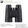 Feiyx Binoculars, High Magnification High-Definition 42 Large-Diameter FMC High Light Transmission Binoculars,Professional Bird Watching Binoculars for Hiking Sightseeing Travel Sports Concert view 2