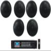 Rockville (6) JBL Control 14C/T-BK 4" 25w 70v Black in-Ceiling Speakers Bundle Amplifier (7 Items) view 1