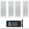 Rockville (4) JBL Control 126 WT 6.5" 30w Commercial 70v in-Wall Speakers Bundle Amplifier (5 Items) view 1