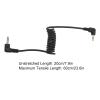 2022 New Shutter Release Cable Cord, 2.5mm to 3.5mm Camera Shutter Cord Release Cable for Shooting, Gold Plated, Tensile Length 60cm/23.6inch view 3