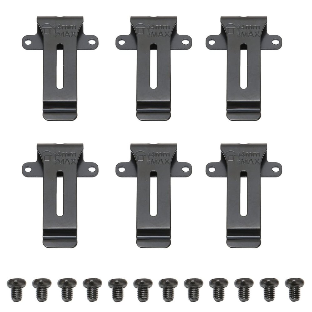 Diyeeni Walkie Talkie Belt Clip, Two Way Radio Belt Clip Compatible with TK 208 TK 308 22AT 42AT TK2118 TK3118, for BF 888S BF 666s BF 777S BF 5118