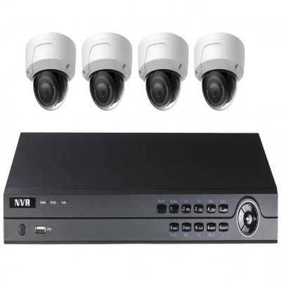 4Channel Includes Four 4MP EXIR Domes Security Camera IP KIT (BCS324-TD-2.8)