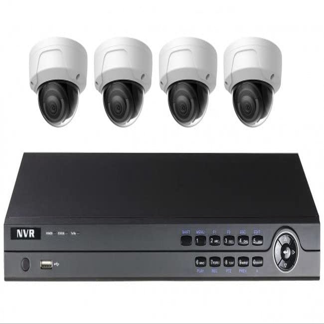 4Channel Includes Four 4MP EXIR Domes Security Camera IP KIT (BCS324-TD-2.8)