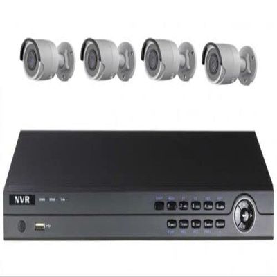 4Channel Includes Four 4MP EXIR Bullets Security Camera IP KIT BCS324