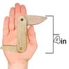 AVTRBoutique Custom Kids Pocket Knife Adventure | Wooden Pretend Toy, Personalized Engraved Folding Fake Knives with Name for Safe Play, Gifts for Dad, Child, Boy, Girl, 4x1x1 view 4