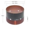 DirectNine Basics-SPEAKER, 1pc 100mm Speaker Woofer Voice Coil 1600W Max 18 Inch Subwoofer Bass Repair Parts With Outer 2 Layers Copper Wire Glass Fiber Former (Size : 65mm) view 3